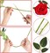 10pcs Realistic Red Roses Artificial Silk Flowers Long Stem Fake Rose Bouquet for Home Wedding Decoration Valentine’s Day